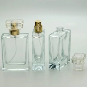 Resim Parfüm ve Kolonya Şişesi 50 ml 5 Adet (APARAT İLE KAPATILIR) Dolgulu Özel Kolay Kapama Cam Şişe 