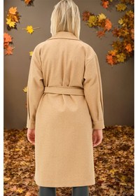 Resim Z6777 Dewberry Bayan Palto-düz Camel-düz Camel 