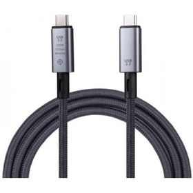 Resim Polham 1MT USB3.2 100W Thunderbolt Type-C to Type-C Şarj, Data ve 8K 60Hz Görüntü Aktarım Kablosu 