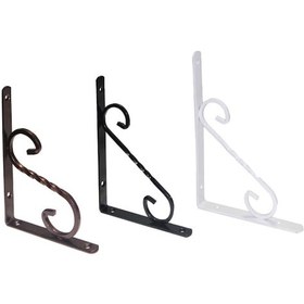 Resim Beşel Ba342 Beyaz Ferforje 15x20 Cm Raf Altı 4 Adet Beyaz 