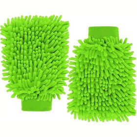 Resim 2/4 adet Mikrofiber Araba Yıkama Eldiveni Yıkama Temizleme Anti Çizik Araba Temizleme Aracı Bakım Fırçası Araba Aksesuarları Ev Mutfak Peluş Eldiven Araçları 