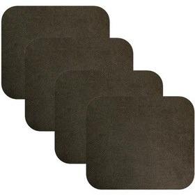 Resim Knsz oturma minderi 4 lü zengin&mağrur&uslu kahve penye kumaş tel bar sandalyesi için 