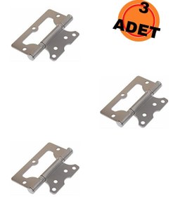 Resim HOBİDABİ Kelebek Menteşe 10cm Kelebek Metal Yönsüz 2mm Kapı Menteşesi 3 Adet 