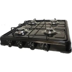 Resim Klasik Ocak 4 Gözlü Lpg Siyah Çakmaksız Tüplü 