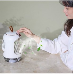 Resim Klima Elektrikli Fan Usb Su Su Buharlı Vantilatör Silen Masaüstü Fanı 0782 Beyaz 