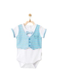 Resim Andywawa Erkek Bebek Balina Motifli Papyonlu Tulum Şort Takımı Ac21554r 001 