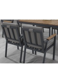 Resim Regal 6 Lı Yemek Takımı Mınderli Camlı Antrasıt Antrasit 