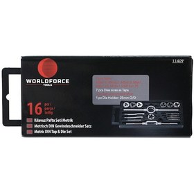 Resim Worldforce 16 Parça Pafta Kılavuz Seti S2 Çelik Profesyonel 