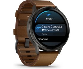 Resim Garmin Venu 4 - 45 mm - Kahverengi Deri Kayışlı 