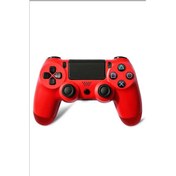 Resim Ps4 Dualshock 4 Gamepad Yeni Nesil Kablosuz Pc Uyumlu Kol Kırmızı 