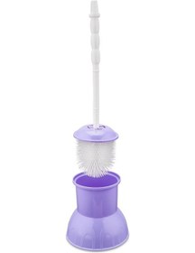 Resim Omnisoft Flr F042 Plastik Lüks Klozet Wc Fırçası Mor 