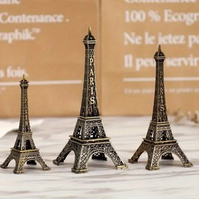 Resim Vintage Paris Eiffel Kulesi Heykeli - Ev Dekoru için Romantik Metal Heykel, Retro Tarz Masa Süsü, İdeal Babalar Günü Hediyesi, Elektrik Gerektirmez, Eiffel Kulesi Dekoru 