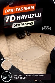 Resim stiloto BMW E90 (2006-2013) UYUMLU DERİ 7D HAVUZLU TAM SET OTO PASPAS .8 