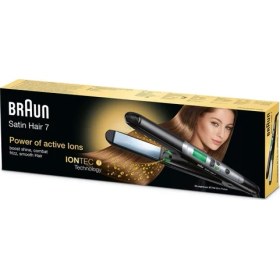 Resim Braun Satin Hair 7 Saç Düzleştirici NanoGlide Seramik Plakalar ile 130-200°C Isı Ayarı 