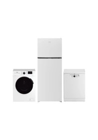 Resim Beko 970474 MB Buzdolabı - BM 4144 Bulaşık Makinesi - CM 10120 Çamaşır Makinesi 3'lü Set 