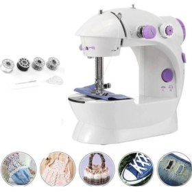 Resim MCM Group Dikiş Makinesi Sew Whiz Elektrikli Veya Pille Çalışabilen Çift Kademeli Işıklı Mini ( Lisinya ) 