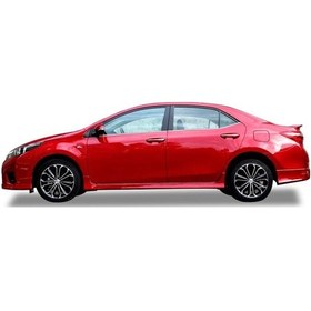Resim Toyota Corolla Uyumlu (2012-2016) Yan Marşpiyel Seti (Plastik) 