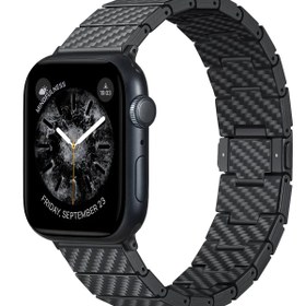 Resim Apple Watch / Ultra Uyumlu Karbon Fiber Kordon Modern 