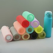 Resim 1 Adet Çok Renkli (Pembe, Turkuaz, Limon Sarısı, Kırmızı, Mor, Bej, Siyah, Yeşil, Beyaz) Silikon Su Kapak - Darbelere Dayanıklı & Sıcak/Soğuk Yalıtım Kolu Cam Şişeler ve Seyahat için Kaymaz Tutuş, Hidrasyon Yumuşak Matara, Bardak için Su Kapağı, Şişelenmiş Sıcak ve Soğuk Su, Su Şişeleri İçin Yalıtım Kapağı, Sızdırmaz Kapak, Su ve Toz Geçirmez Kapak 