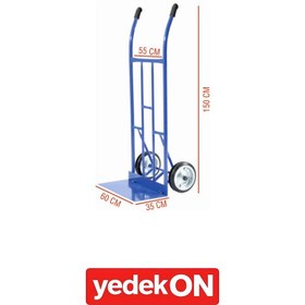 Resim Büyük Boy Koli Taşıma Arabası 300kg 