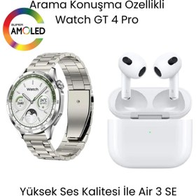 Resim sanalticaretiniz Watch GT 4 Pro Akıllı Saat ve Air 3 SE Bluetooth Kulaklık 