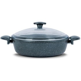 Resim Thermoad Love Alüminyum Döküm 26 CM Basık Tenceresi / Gri 