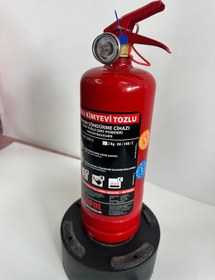 Resim Elit Yangın 1 Kg Araç İçin Uyumlu Kuru Kimyevi Tozlu Yangın Söndrüme Tüpü 4 Yıl Tarihli 