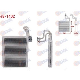 Resim Klıma Evaporatoru Borulu 297,8x245x45 Bmw X5 E70 2006-2013 / X 