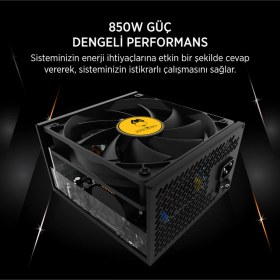 Resim Jdp850 Apfc 12cm 850w Bronze 80 Atx 3.1 Pcı-e 5.1 Power Supply 