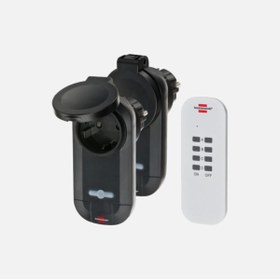 Resim Genel Markalar Siyah Comfort Line 2’li Uzaktan Kumandalı Priz Set 