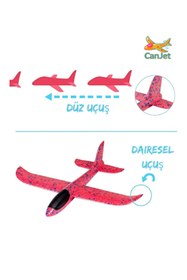 Resim Genel Markalar Canjet 48Cm Çocuk Oyuncak Köpük Uçak El Planörü Elle Atılan Eğlenceli Uçak Açık Oyuncak 