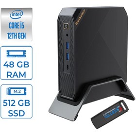 Resim Blackview Intel Core I5 12450H 48GB 512GB SSD Windows 11 Pro Mini Bilgisayar MP200I5P12 