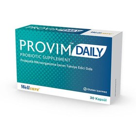 Resim Wellcare Provim Daily Probiyotik Takviye Edici Gıda 30 Kapsül 