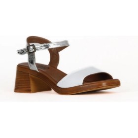 Resim Bueno Shoes Beyaz Deri Kadın Topuklu Sandalet 01WE3802 01WE3802 