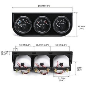 Resim Gebibd Termal Yağ Sıcaklığı Ve Basıncı 3'lü Panel, Pratik Ölçüm Cihazı 