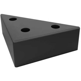 Resim Üçgen, Masa, Dolap Piramit Mobilya Ayağı 3 Cm Siyah T Siyah 