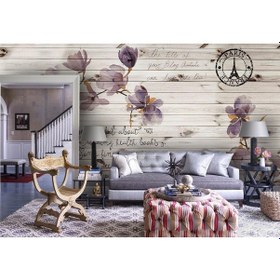 Resim Vintage Çiçekler Duvar Kağıdı (361185385) 