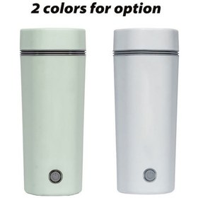 Resim Besthome1 24v Araç Su Isıtıcı - 400ml Portatif Yeşil Elektrikli Termos 