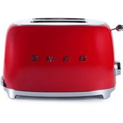 Resim Smeg Retro TSF01RDEU Slot Ekmek Kızartma Makinesi Kırmızı 