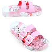 Resim Gezer Yazlık Kız Çocuk Ayarlanabilir İki Toka Islak Zemine Uygun Terlik Gt6yfe.14792.00.hr9.6u Pembe 