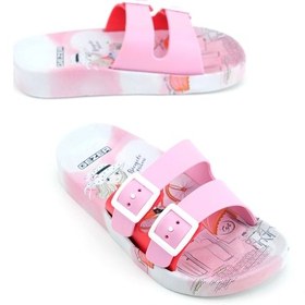 Resim Gezer Yazlık Kız Çocuk Ayarlanabilir İki Toka Islak Zemine Uygun Terlik Gt6yfe.14792.00.hr9.6u Pembe 