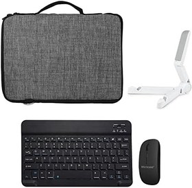 Resim Microcase Ipad 10.9 2022 10.Nesil Tablet Çanta + Bluetooth Klavye + Mouse + Tablet Standı - AL8112 