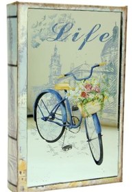 Resim Kutu Kitap Aynalı Bisiklet Dekoratif Hediyelik 