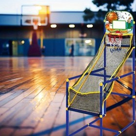 Resim 2 Adet Basketbol Potası Seti - Pompalı, Çelik ABS Malzeme, Ayarlanabilir Yükseklik ve Kapı Montaj Tasarımı, Sağlam Tabana Sahip İç/Dış Mekan Kullanım İmkanı ile Paketi Tamamlayıcı Paspas, İlkbaharda Bahçe Oyunları için Hediye Seçeneği ile Kolay Kurulum Gereklidir, Basketbol Aksesuarları,Ayarlanabilir Top Halkası 