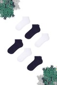 Resim MEM SOCKS 6'lı Unisex Bambu Çocuk Patik Çorapı 