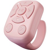 Resim Youtek J6 Pembe Bluetooth Akıllı Yüzük Kumanda: Fotoğraf Çekimi, E-kitap Sayfa Değiştirme, Tek Tuşlu Uzaktan Kontrol 