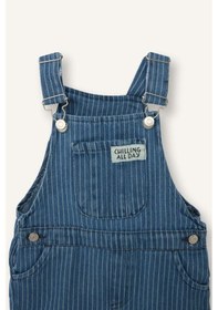 Resim Defacto Erkek Bebek Çizgili Jean Tulum H5357a526hsnm28 Mavi-nm28 