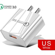 Resim 18w 3a Hızlı Şarj Cihazı Qc 3.0 Usb Şarj Cihazı Hızlı Şarj 3.0 Telefon Şarj Cihazı İphone Uyumlu İçin Huawei Samsung Xiaomi 6 8 Redmi Ab Abd Tak 