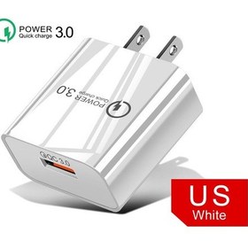 Resim 18w 3a Hızlı Şarj Cihazı Qc 3.0 Usb Şarj Cihazı Hızlı Şarj 3.0 Telefon Şarj Cihazı İphone Uyumlu İçin Huawei Samsung Xiaomi 6 8 Redmi Ab Abd Tak 