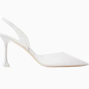 Resim Private Collection Eva Slingback Pumps, Şeffaf PVC, 95 mm Heykelsi Topuk, İtalyan Zarafeti 